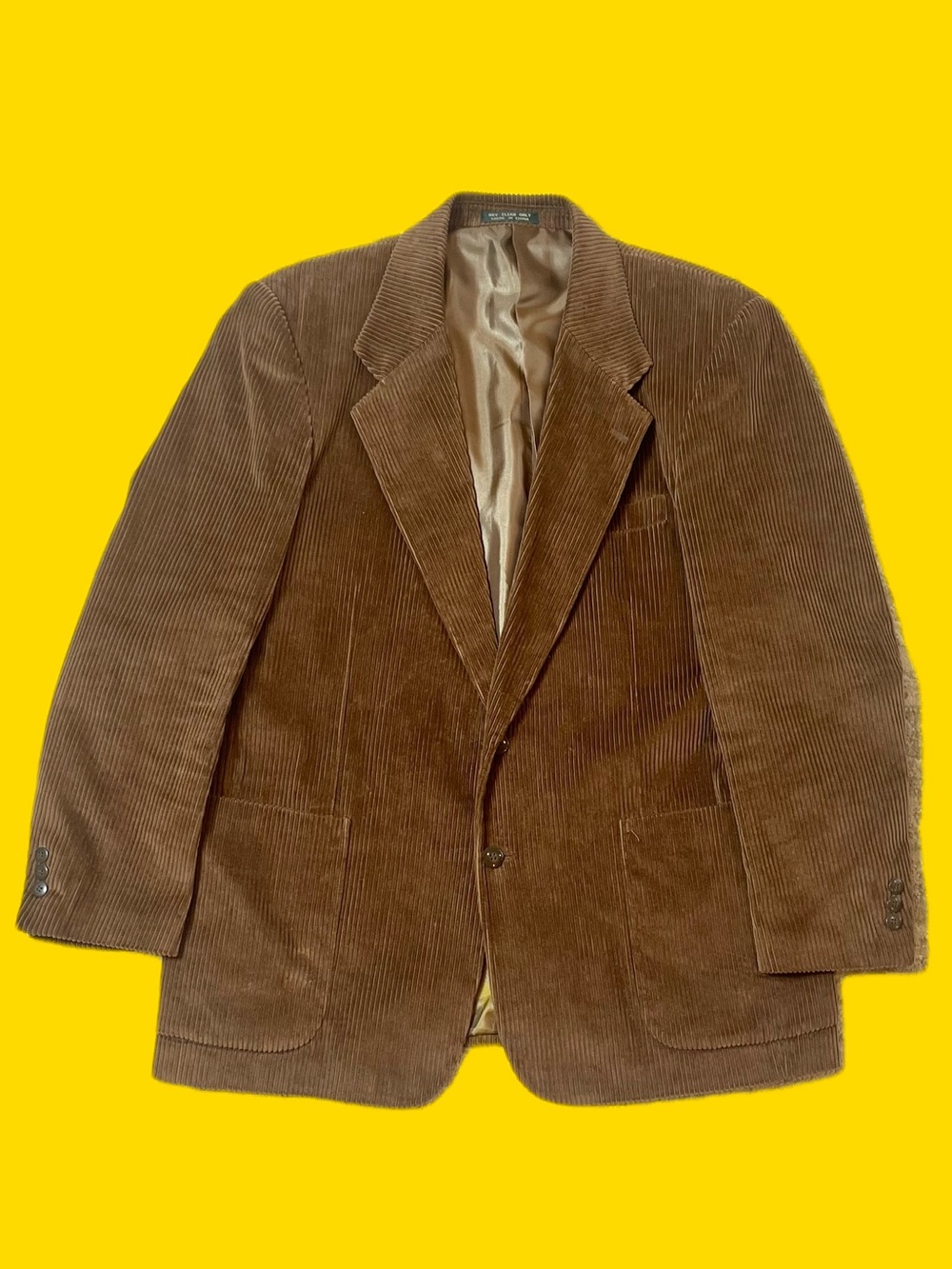 Scandia Woods Corduroy Blazer Mens 44 Brown Classic Fit Sport Coat